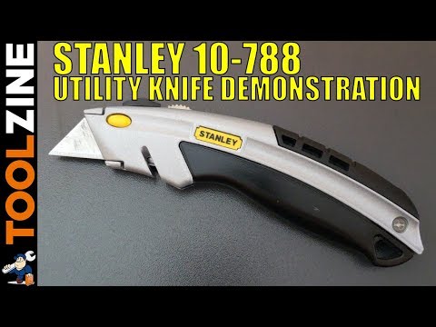 Stanley 10-788 Utility Knife Instructions and Demonstration