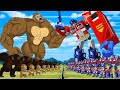 Synthetic 60 minutes] TRANSFORMERS x KONG Cartoon- S15: The King | Optimus Prime, Bumblebee 🐝, ARCEE