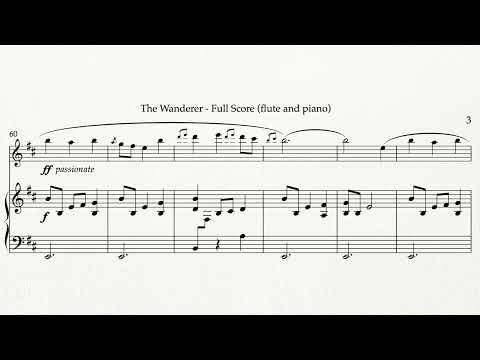 Herman Beeftink - "The Wanderer" for Flute and Piano (sheet music)