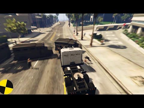 GTA 5 Phantom Wedge Truck Crashes Ep.27 Impact Compilation - Destruction | Crashstation