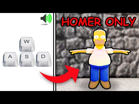 😈 I ONLY Played as HOMER in You Vs Homer (Keyboard ASMR)