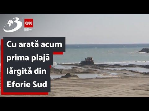 Cu arată acum prima plajă lărgită din Eforie Sud