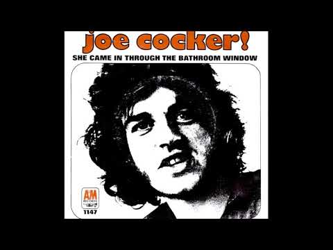 Joe Cocker "She Came in Through the Bathroom Window" promo mono vinyl 45