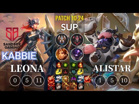 SB Kabbie Leona vs Alistar Sup - KR Patch 10.24