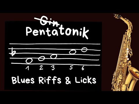 Blues Riffs und Licks - Pentatonik üben - Saxophon Improvisation lernen