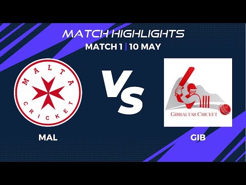 Match 1 - MAL vs GIB | Highlights | ECI Valletta Cup T20I, Malta Day 1 | ECI22.007