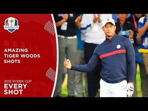 Every Tiger Woods Shot | 2018 Ryder Cup