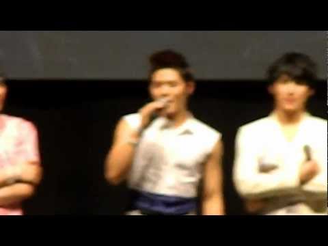 121110 ZE:A Showcase in Malaysia @ Dongjun sings a little for his musical