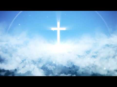 Blue Sky and White Clouds || Cross Under Rainbow || The Way to Heaven || Cross Video Background Loop