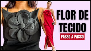 Vídeo de VESTIDO FLOR - MOLDE EM PDF [Com tutorial passo a passo da costura da flor em vídeo]
