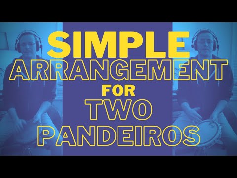 Simple arrangement for two pandeiros / Arranjo simples para dois pandeiros