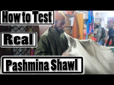 How to test original pashmina shawl