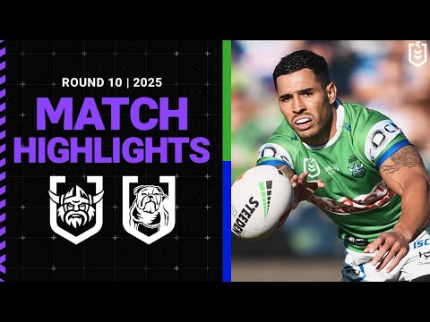 NRL Highlights | NRL Match Highlights 2025 | Raiders v Bulldogs | Round 10