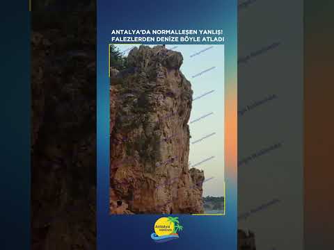 Antalya’da normalleşen yanlış! Falezlerden denize böyle atladı