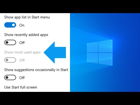 Fix: Windows 10 “Show most used apps” disabled and greyed out