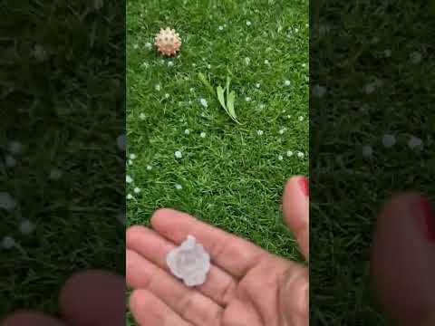 Reportan caída de granizos en la RM