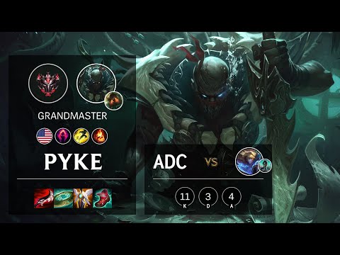 Pyke ADC vs Ezreal - NA Grandmaster Patch 11.24b