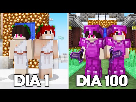 SOBREVIVEMOS 100 DIAS NO PARAÍSO DO MINECRAFT - AETHER O FILME