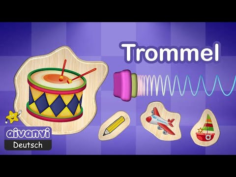 Die Ersten Worten - Namen von Objekten | Erste Wörter für Kleinkinder und Babys auf Deutsch