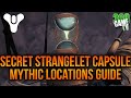 MYTHIC Secret Strangelet Capsule Locations Guide Explore Kepler Quest Tutorial Destiny 2