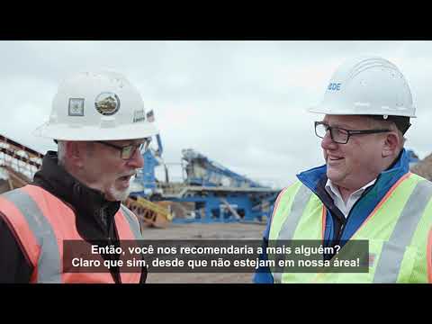 Planta de lavagem de areia personalizada para Lindsey Aggregates - Projetos da CDE