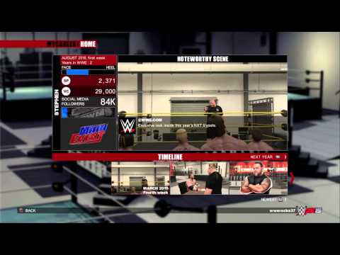 WWE 2K15 my career mode (Ps4)