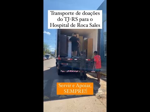 Roca Sales (RS) Operação TAQUARI- Missão de apoio em transporte de material e de