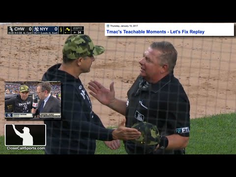 Ejection 047 - Greg Gibson The HP Umpire Ejects New York's Matt Blake After Tim Anderson's Non-Foul