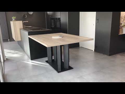 Piètement central réglable en hauteur : la TABLE PI !