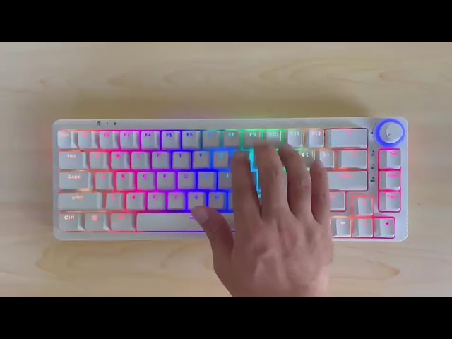 Vídeo relacionado con Aurgiarme LK67/KF068 - Kit de teclado mecánico para juegos intercambiable en caliente, estructura de junta de cable, kits de teclado personalizados