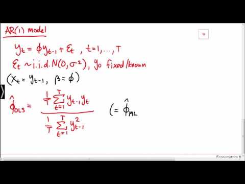 OLS Estimation of the AR(1) Model