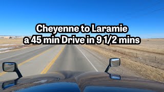 🚛 Cheyenne to Laramie: A Semi-Truck’s Journey on I-80 in Winter | Wyoming Dashcam Drive #ScenicDrive