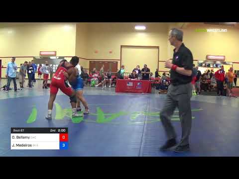 2018 Marine Corps US Open/Masters B Greco Roman 100 Semis - Octavius Bellamy (CWC) Vs. James Medei