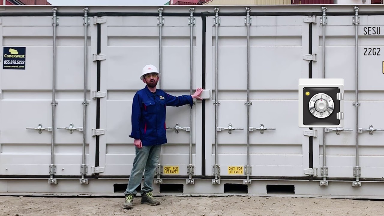 20ft open side shipping container in details