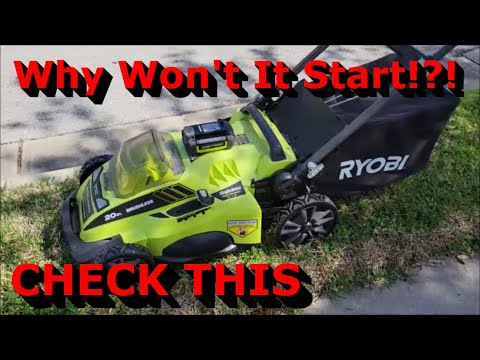 YouTube video about: What could be causing my Ryobi lawn mower to not start?