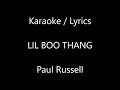 Paul Russell - Lil Boo Thang (KARAOKE LYRICS) preview