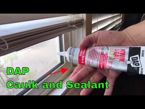 ✅  How To Use DAP Caulking and Sealant KWIK Seal Review