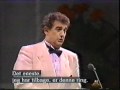 Placido Domingo sings E lucevan le stelle