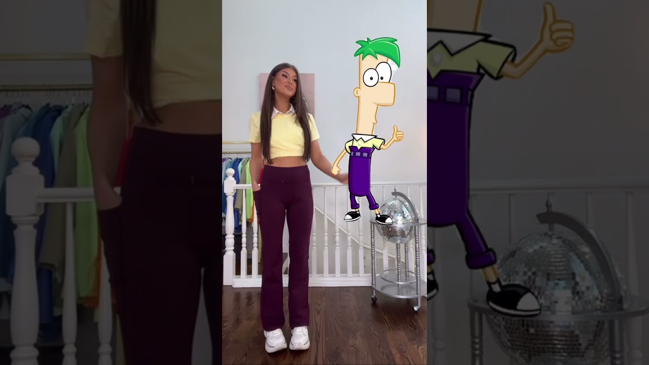 Dressing like Phineas and Ferb characters pt 1 ✨ #disney #disneyplus #perrytheplatypus ￼