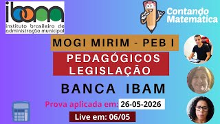 Legislação e Pedagógicos | Correção da prova de MOGI MIRIM  - PEB I - banca IBAM