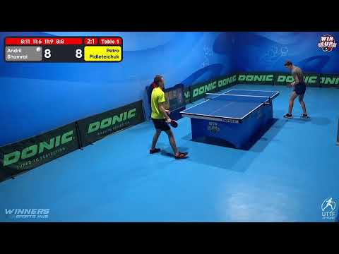 12:30 Andrii Shamrai 3-1 Petro Pidleteichuk West 1 WIN CUP 18.11.2022 | TABLE TENNIS WINCUP