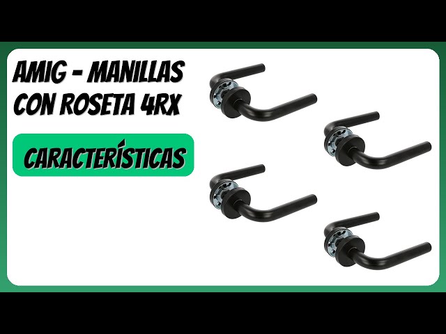 Vídeo relacionado con Amig - Juego de Manillas con Roseta Interior para Puertas - Mod. SUKI - 54 x 54 mm - Cuadradillo de 8 mm - Diseño Elegante y Sencillo - Acero inoxidable Plateado Mate