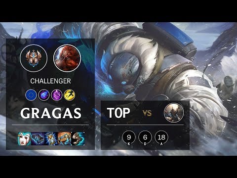 Gragas Top vs Pantheon - EUW Challenger Patch 10.3