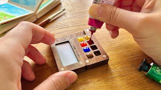 Calm Your Mind with This Mini Watercolor Refill ASMR | A Relaxing, No Talking Moment