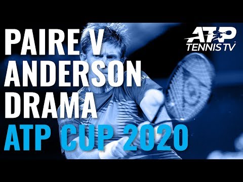 Amazing Comeback in Drama-Filled Paire v Anderson Match | ATP Cup 2020