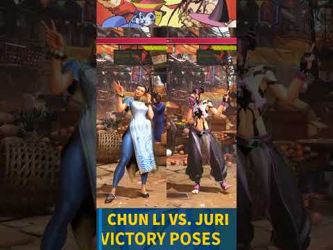 Juri Mocks Chun Li 😂 | Chun Li x Juri Street Fighter 6 Victory Poses | FLIXBOLT #SF6 #shorts