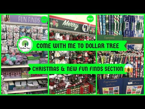 COME WITH ME TO DOLLAR TREE 🌳 SO MUCH NEW CHRISTMAS 🎄 NEW FUN FINDS SECTION & MORE MUST SEE 😮 Video
