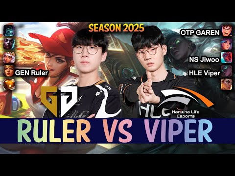 GEN Ruler vs HLE Viper - Ruler SIVIR vs Viper SENNA ADC - Patch 25.11 KR Ranked | lolrec