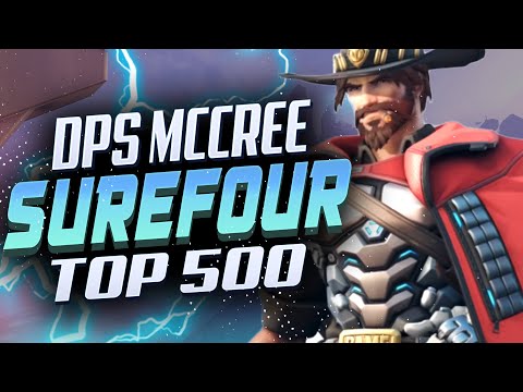 Surefour DPS main McCree gameplay! [ Overwatch Season 26 Top 500 ]