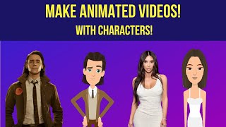 How to make animated cartoon characters for free i